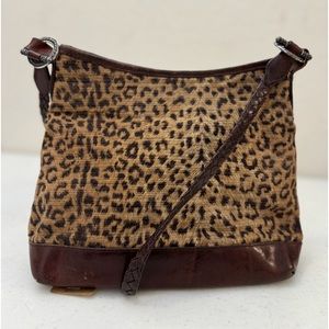 Vintage Leopard Print Brighton Shoulder Bag •299
